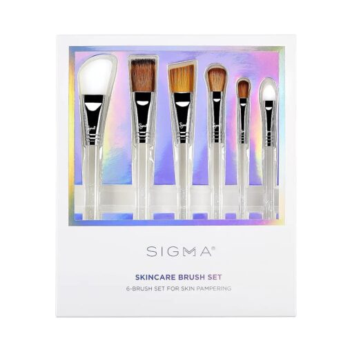 Sigma Beauty - Skincare Brush Set, 6 Piece Makeup Brush Set