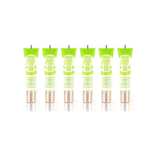 6-PACKS Kiss Broadway Clear Lip Gloss ( Mint Oil )