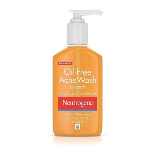 Neutrogena Oil-Free Salicylic Acid Acne Treatment Acne Wash-6 oz