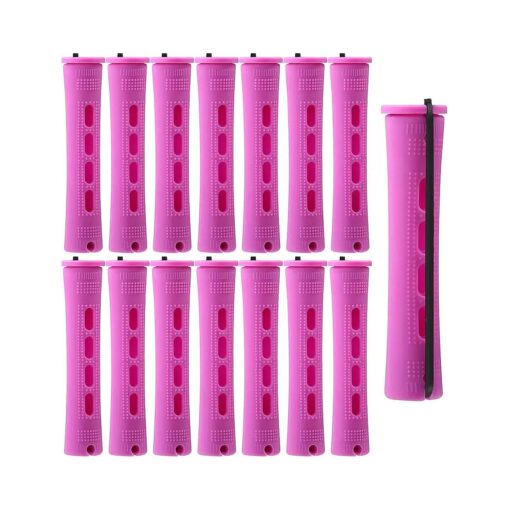 60 Pcs Perm Rods for Long Hair Plastic Curl Rods Cold Wave Rods Hair Curling Roller for Hair Styling Hairdressing Tools