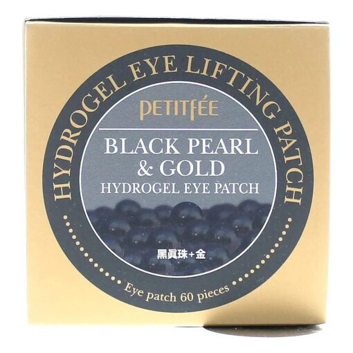 Petitfee Black Pearl & Gold Hydrogel Eye Patch, 60 Patches