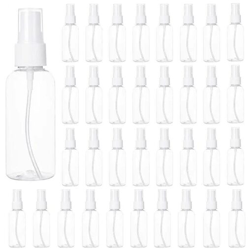 50PCS 2 Oz Spray Bottle Mini Mist Sprayer Clear Fine Small Spray Bottle Empty Travel Spray Bottles Reusable Liquid Containers Water Spray Bottle for Perfume, Plant ( 60ml )