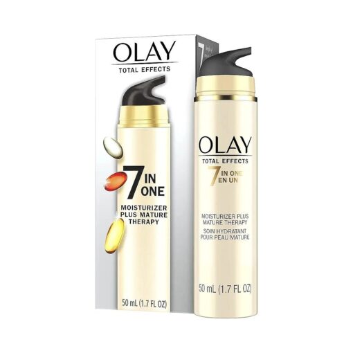 Olay Total Effects 7-In-1 Face Moisturizer Plus Mature Therapy, Beige, 1.7 Fl Oz