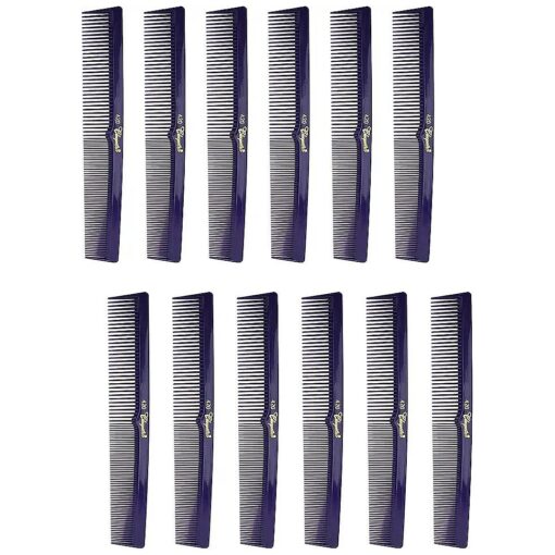 7 Inch Hair Cutting Combs, Barber 's & Hairstylist Combs, Purple 1 DZ .