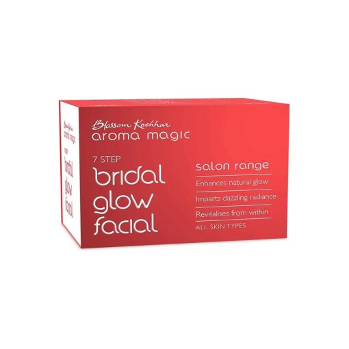 Bridal Glow Facial Kit | Multi Use | 7 in 1 Natural Face Set for Women | with Extract of Turmeric & Orange | Cleansing & Moisturizing Skincare Kit