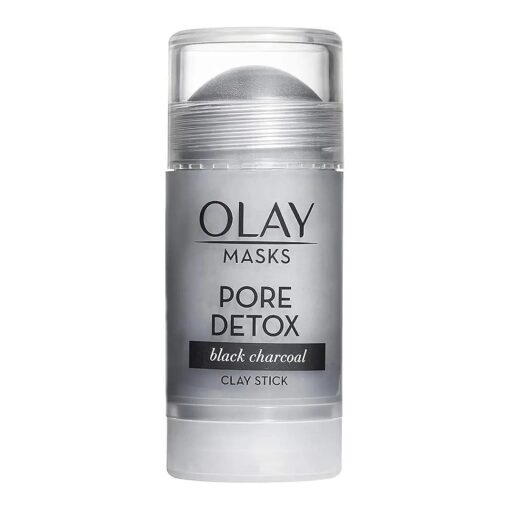 Face Mask by Olay, Clay Charcoal Facial Mask Stick, Pore Detox Black Charcoal, Spa and Beauty Gift for Women 1.7 Oz