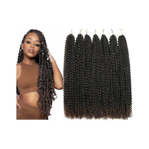 Passion Twist Hair 24 Inch 7 Packs Water Wave Crochet Hair Pre Looped Spring Bohemian Braids for Black Women