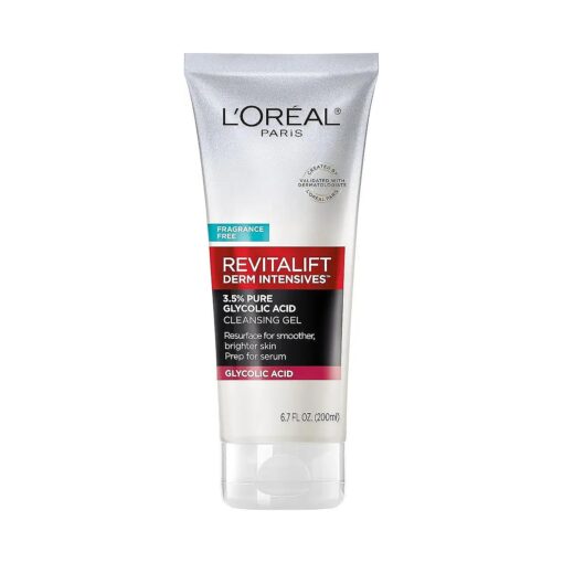 L'Oreal Paris Revitalift 3.5 % Pure Glycolic Acid Brightening Cleansing Gel wth Salicylic Acid 6.7 fl oz