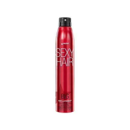 Big Get Layered Flash Dry Thickening Hairspray, 8 Oz | Buildable Texture, Volume and Shine | Up to 72 Hours of Humidity Resistance