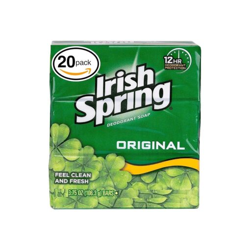 Irish Spring Deodorant Soap Scent, 20 Count, Original 75 Ounce