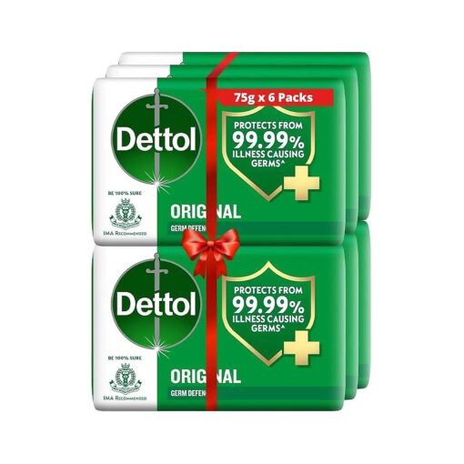 Dettol Original Soap - 75g ( Pack of 6 )