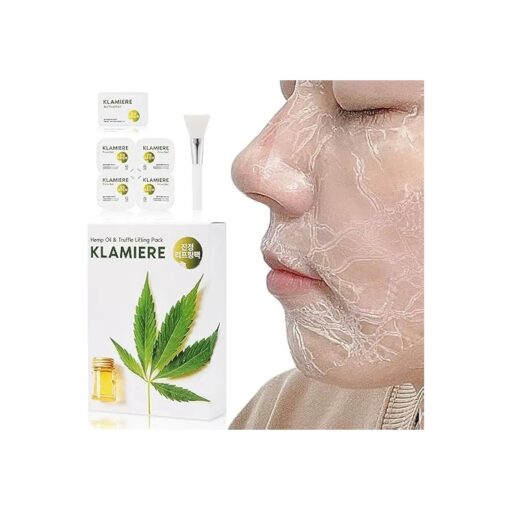 Hemp Oil and Truffle Wash Off Lifting Mask for 8 Applications | Korean Facial Mask Skin Care for dry skin | Skin Tightening, Moisturizing, Hydrating, Pore Minimizing Mask for Women and Men