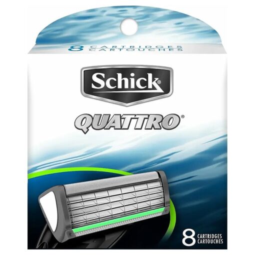 Schick Quattro Refill Cartridges, 8 Cartridges