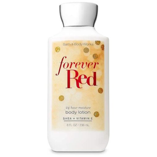 Bath and Body Works FOREVER RED Super Smooth Body Lotion 8 Fluid Ounce ( 2018 Limited Edition )