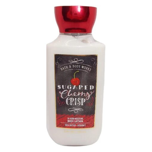 Bath and Body Works Sugared Cherry Crisp Lotion 8 Ounce Full Size