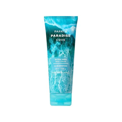 Bath and Body Works PAPAYA PARADISE COVE Ultra Shea Body Cream 8 Ounce ( 2019 Edition )