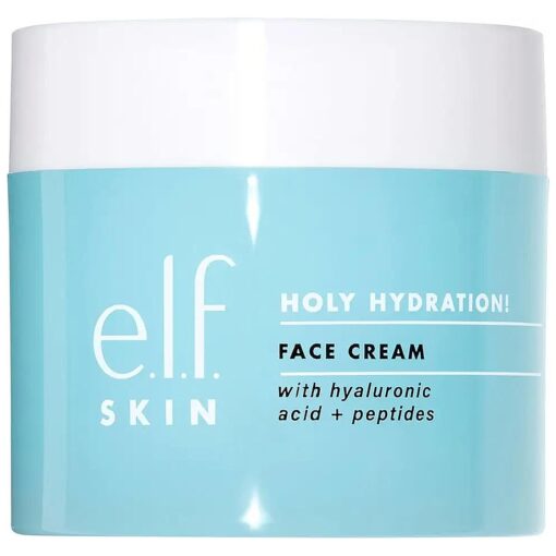 e.l.f, SKIN Holy Hydration ! Face Cream, Moisturizer For Nourishing & Plumping Skin, Infused With Hyaluronic Acid, Vegan & Cruelty-Free, 1.8 Oz