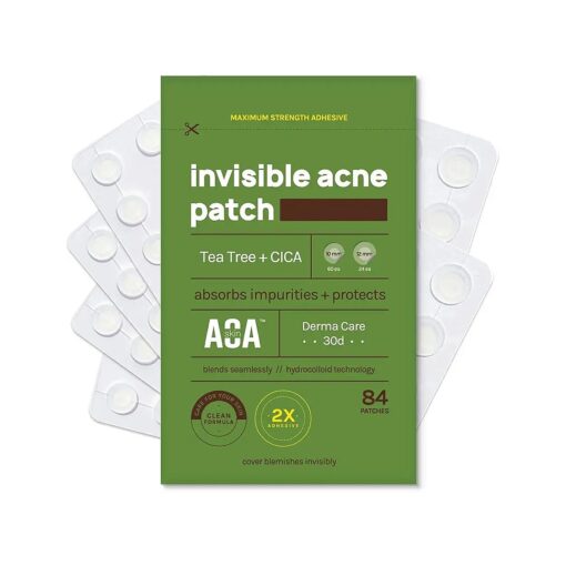 AOA STUDIO Absorbing Cover Healing Invisible Acne Patch Blemish Spot, Treatment, Facial Acne Patch Vegan, Cruelty Free, Hydrocolloid, Two Sizes 10mm 12mm ( Total 84 Counts )