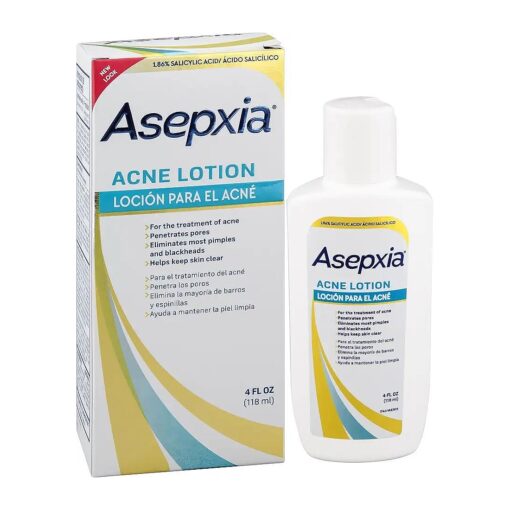 ASEPXIA Acne Astringent Lotion 1.86 % Salicylic Acid for Pimples Blackheads Clogged Pores, 4 oz