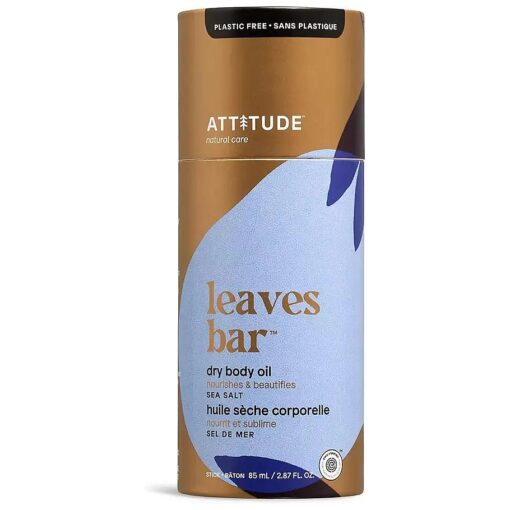 ATTITUDE Dry Body Oil, EWG Verified and Plastic-free, Plant and Mineral-Based Ingredients, Vegan and Cruelty-free Beauty Products, Sea Salt, 2.87 Fl Oz