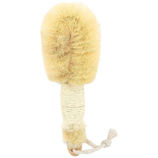 Sisal Bath Brush for Shower - 9 in - Traditional Japanese-Style Loofah Brush for Excellent Body Exfoliation - Essential Back Scrubber That Freely Removes Dead Cells .