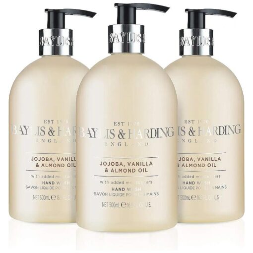 Baylis & Harding Jojoba, Silk & Almond Oil 16.9 Ounces Hand Wash, Pack Of 3