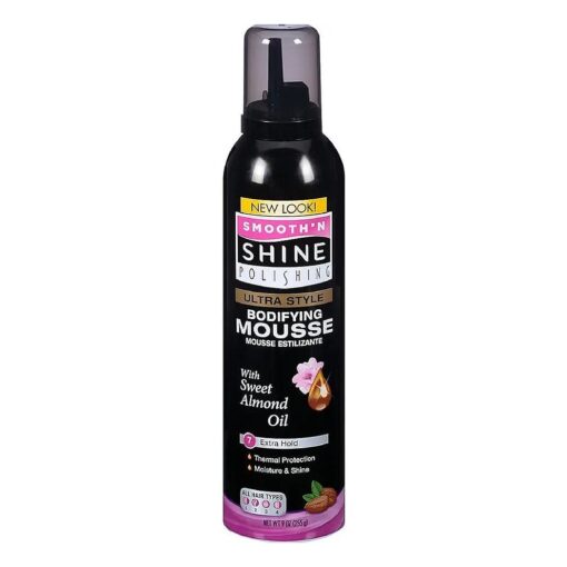 Smooth 'N Shine Ultra Style Bodifying Mousse, Extra Hold, 9 OZ