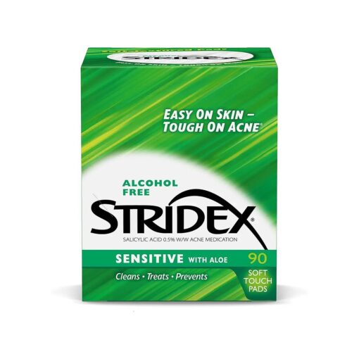 Stridex Medicated Acne Pads, Sensitive, 90-count, ( Pack of 3 )