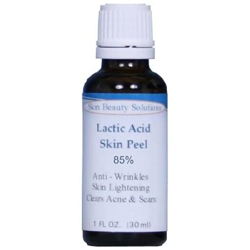 LACTIC Acid Peel 90 % Skin Chemical Peel- At Home Peel-Alpha Hydroxy ( AHA ) For Acne Scars, Skin Brightening, Wrinkles, Dry Skin, Age Spots, Uneven Skin Tone, Melasma, Clogged Pores, Blackheads ( 1oz )