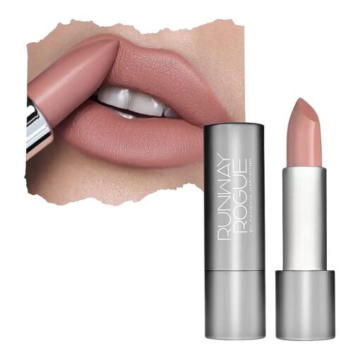 Runway Rogue 90s Vibe Lipstick, Moisturizing Nude Matte Lipstick, 'Guest List '