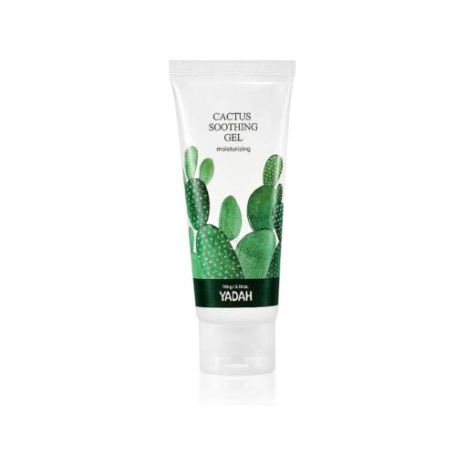 YADAH Cactus Soothing Gel 3.7 Fluid Ounce, Vegan Soothing Cooling Moisturizing Skin Care, 95 Percent of Cactus Extract