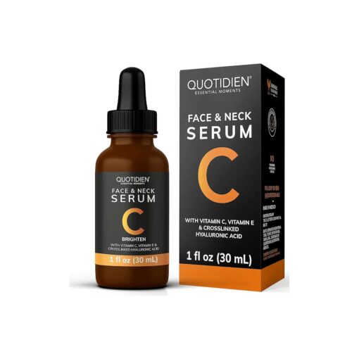 Vitamin C Serum for Face + Hyaluronic Acid + Vitamin E | Brightening | 95 % Natural Ingredients | Ultra-Light, Non-greasy & Super Loved | Serum Vitamina C para la cara