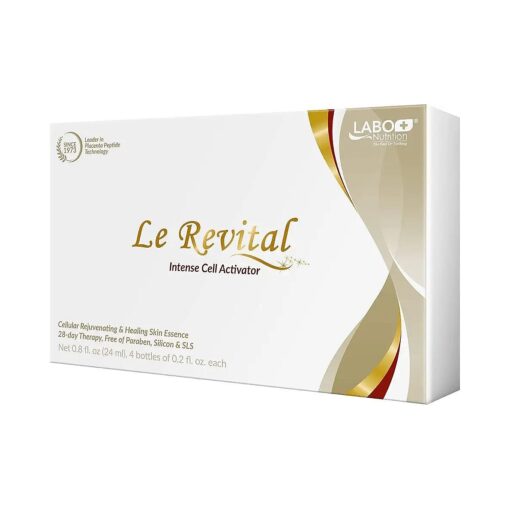 Le Revital 98 % Concentrated Nano Placenta Extract, Umbilical Extract & Sodium Hyaluronate Anti-Aging Serum from Japan - Skin Rejuvenate Essence - Reduce Wrinkles + Hydration - Non-greasy