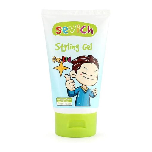 SEVICH Yellow Star Kids Hair Gel 4oz - Plant-Based Safe Hair Styling Gel for Babies Toddlers, Kids, Medium-Hold Light Smell Hair Gel, Natural For All Hair, Safe & No Sulfates Colors Dyes