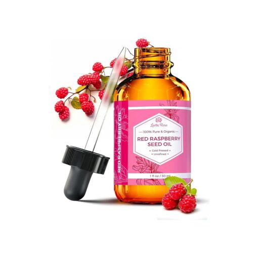 Leven Rose Red Raspberry Seed Oil Organic 1 oz - 100 % Natural with Anti-Oxidants, Vitamin E, and Vitamin A - Anti Aging Raspberry Oil for Face, Hands, Scars, and Breakouts