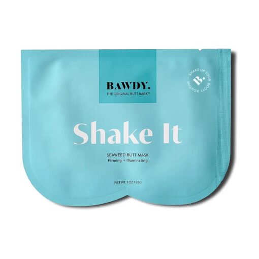 Shake It - Marine Algae Beauty Mask for Your Butt - Firming + Illuminating Mask for Your Behind - 2 Sheets, One for Each Cheek - Clean Beauty Mask for Your Butt ( 2 Sheets - Single-Use )