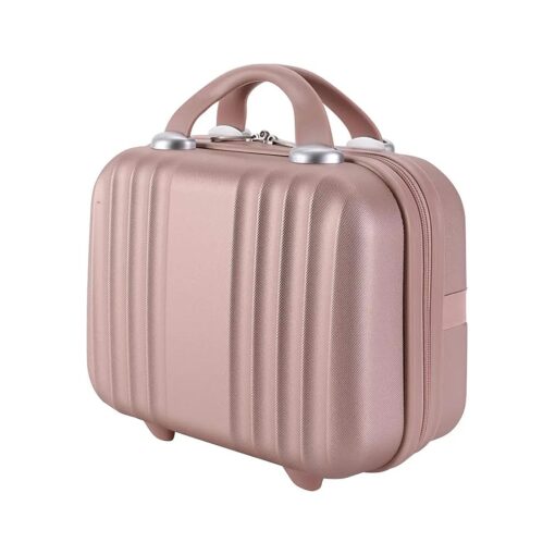 Mini Hard Shell Hard Travel Luggage Cosmetic Case, Small Portable Carrying Case Suitcase for Makeup