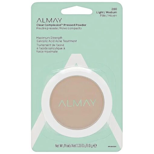 Almay Clear Complexion Pressed Powder, Hypoallergenic, Cruelty Free, Oil Free, -Fragrance Free, Dermatologist Tested