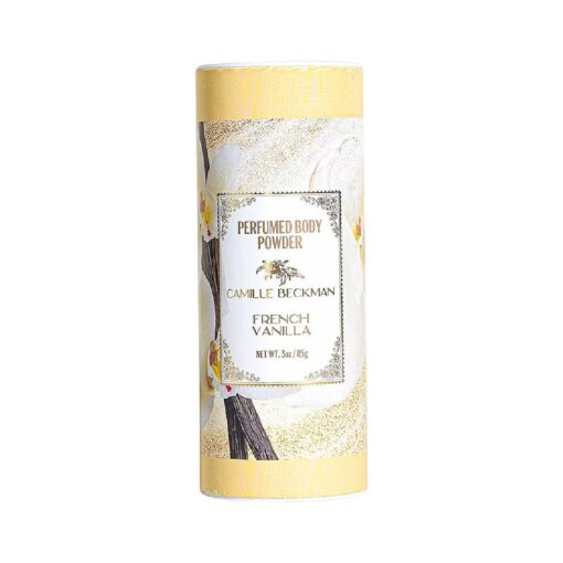 French Vanilla Scented Talc-Free Body Powder, Perfumed Dusting Powder, Camille Beckman 3 Ounce