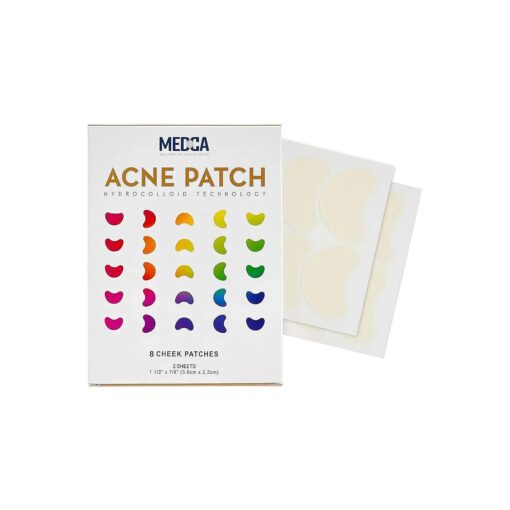 Acne Care Pimple Patch Absorbing Covers - 16 Count Cheek Size Acne Spot Treatment Hydrocolloid Bandage Face & Skin Spot Patch Conceals Acne, Reduces Pimples and Blackheads