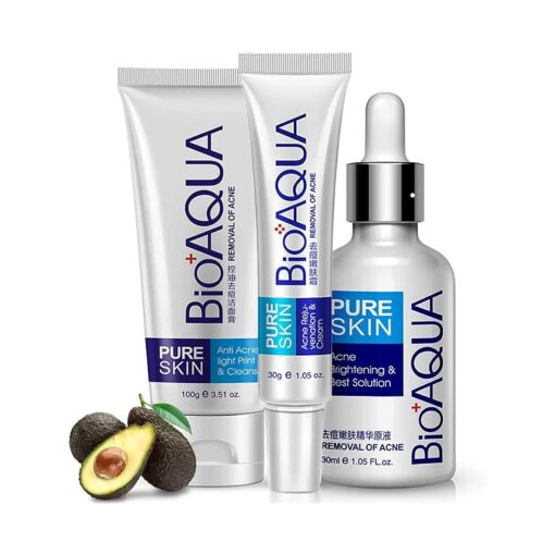 BIOAQUA 3in1 Face Acne Scar Removal Spots Oil Cream Scar Blemish Marks Moisturizing Oil 100g+30g+30ml