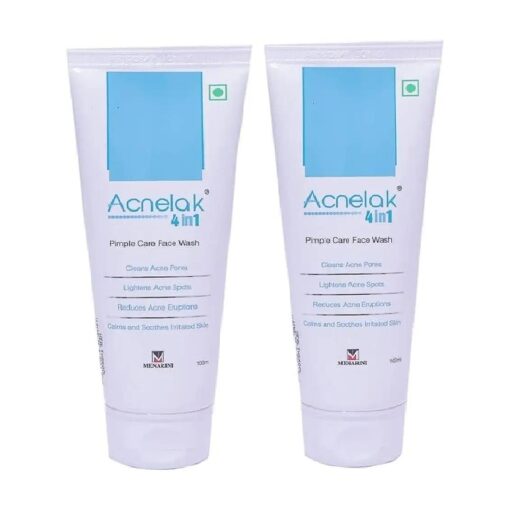 Acnelak Pimple Care ( 100 ml ) Face Wash ( Pack of 2 ), from Life Line Medicos