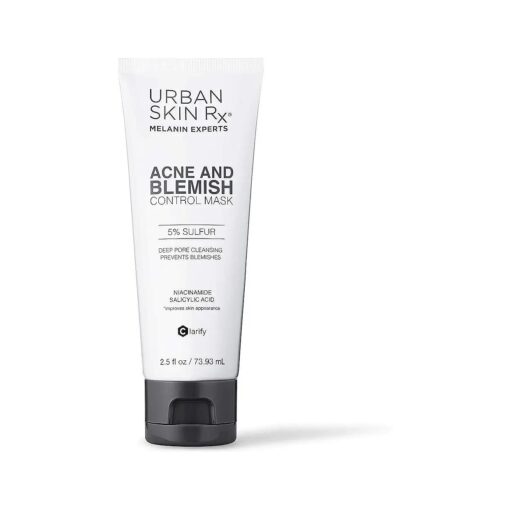 Urban Skin Rx Acne and Blemish Control Mask | Dual-action Mask Fights Acne & Prevents Future Breakouts, Formulated with Sulfur, Salicylic Acid and Niacinamide | 2.5 Oz