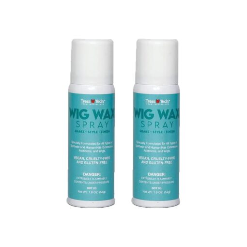 TressTech Dry Spray Wig Wax Travel Size 2-Pack, Add Volume in Wigs, All types of Hair, 1.9 Fl, Oz .