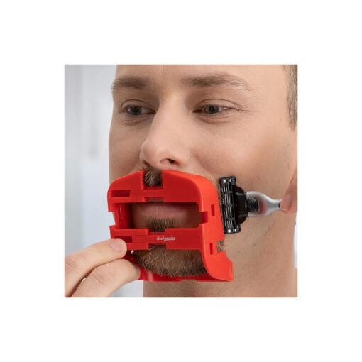 SleekGoatee Goatee Shaving Template & Lineup Tool | Fully Adjustable Beard Shaper & Shaving Guide for Men with Goatee | Shape, Trim, & Shave Van Dyke, Goatee, Circle Beard | Height & Width Adjustable