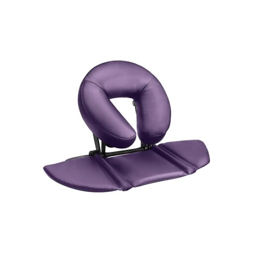 EBANKU Massage Table Face Cradle Cushion, Face Cradle Down Tabletop Massage Kit Adjustable Massage Table Headrest Face Pillow with Platform for Massage Chair SPA Bed ( Purple )