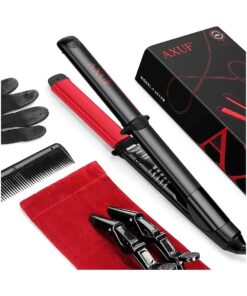 Hair Straightener, 2 in 1 Straightens & Curls with Adjustable Temp, Auto-Off Flat Iron, 1 Inch Dual Voltage - Flat Iron