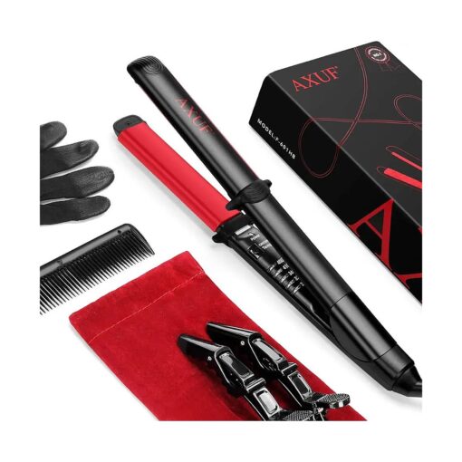 Hair Straightener, 2 in 1 Straightens & Curls with Adjustable Temp, Auto-Off Flat Iron, 1 Inch Dual Voltage - Flat Iron