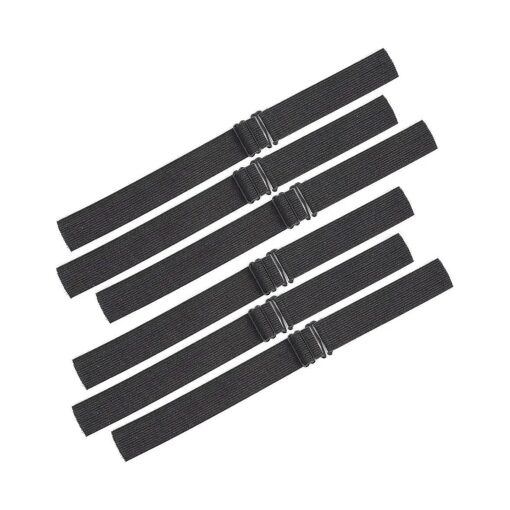 6 PCS Black Adjustable Elastic Band For Wigs, Adjustable Straps For Wigs And Making Wigs, Adjustable Wig Bands, Wig Adjustable Straps ( 1 * 12inch )