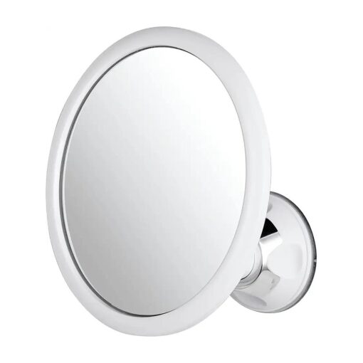 MIRRORVANA Anti Fog Mirror for Shower - Fogless, Shatterproof Shaving Mirror with 360deg Swivel and Adjustable Suction Cup - 6.7" x 6.7" Round